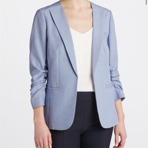 Skies are Blue Ruched Sleeve Blazer